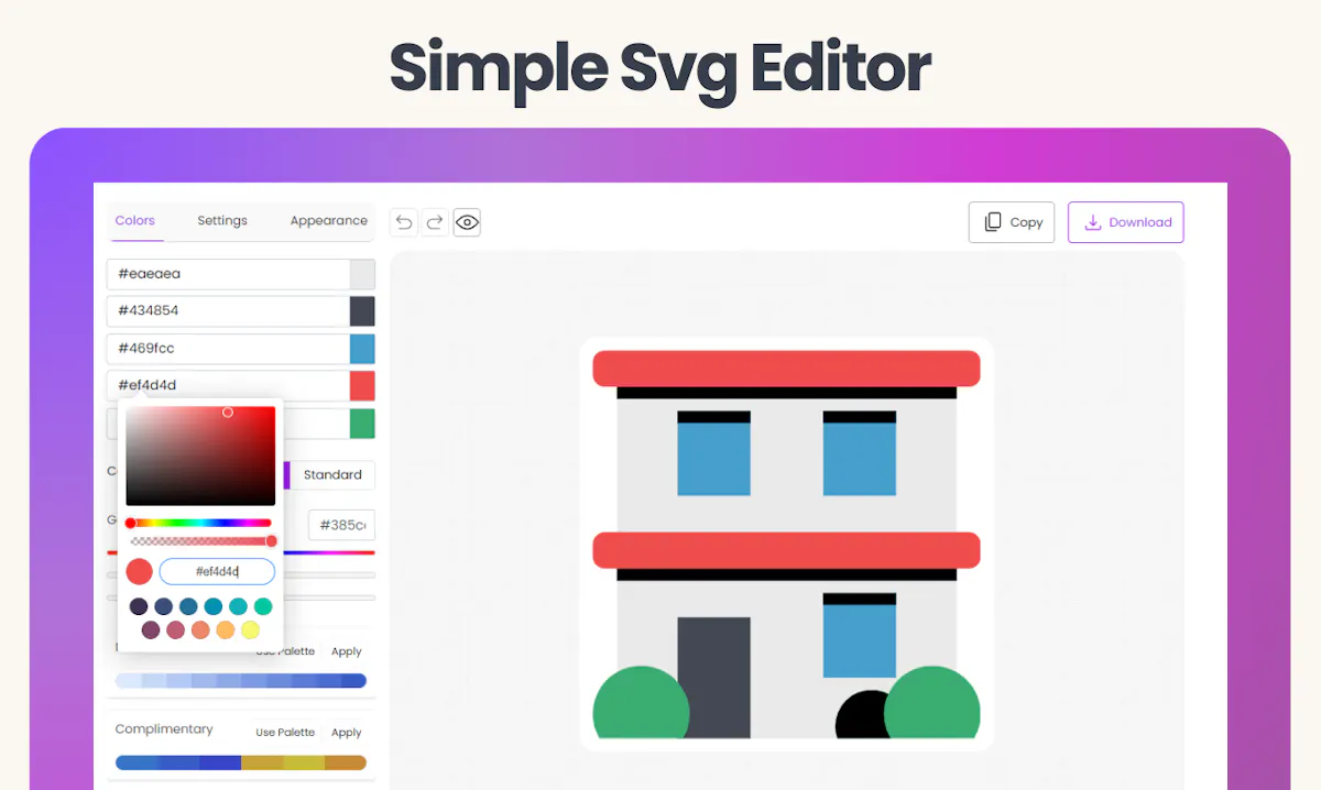 SVGcolor: Simple SVG Editor
