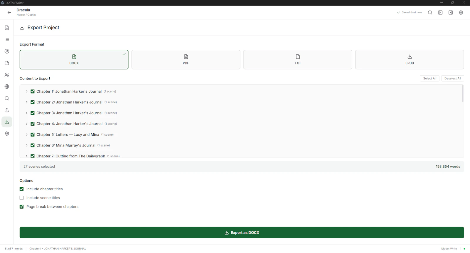 LaoTzu Writer Studio screenshot 12