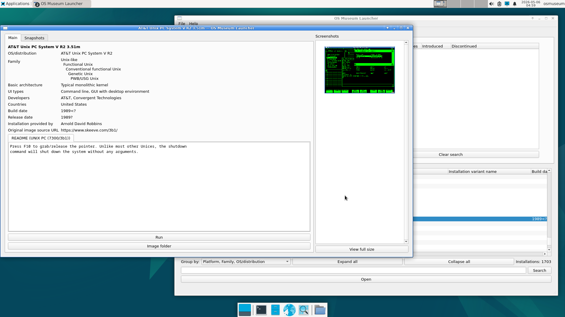 The Virtual OS Museum gallery image