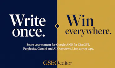 GSEO Editor | Full suite GEO+SEO editor gallery image