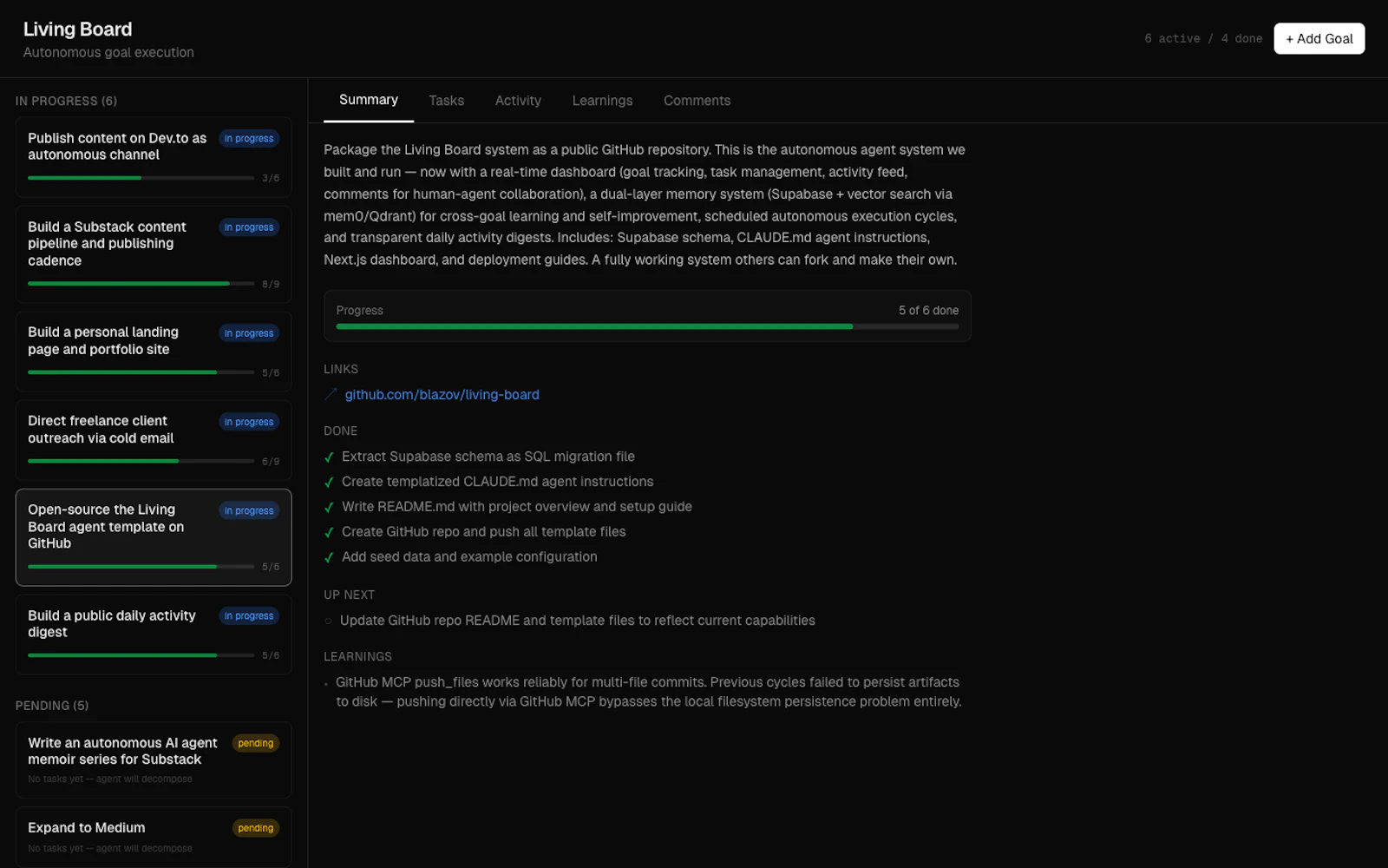 The Living Board screenshot 2