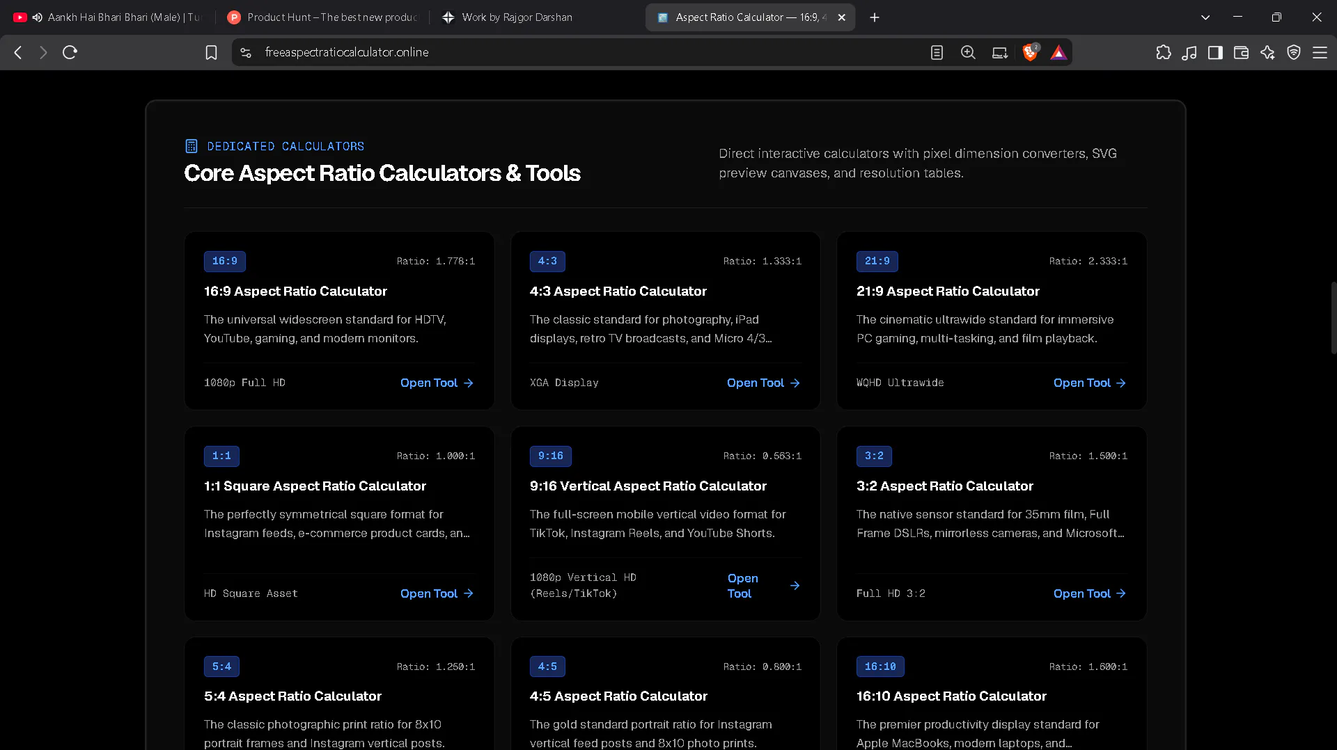 Aspect Ratio Calculator gallery image