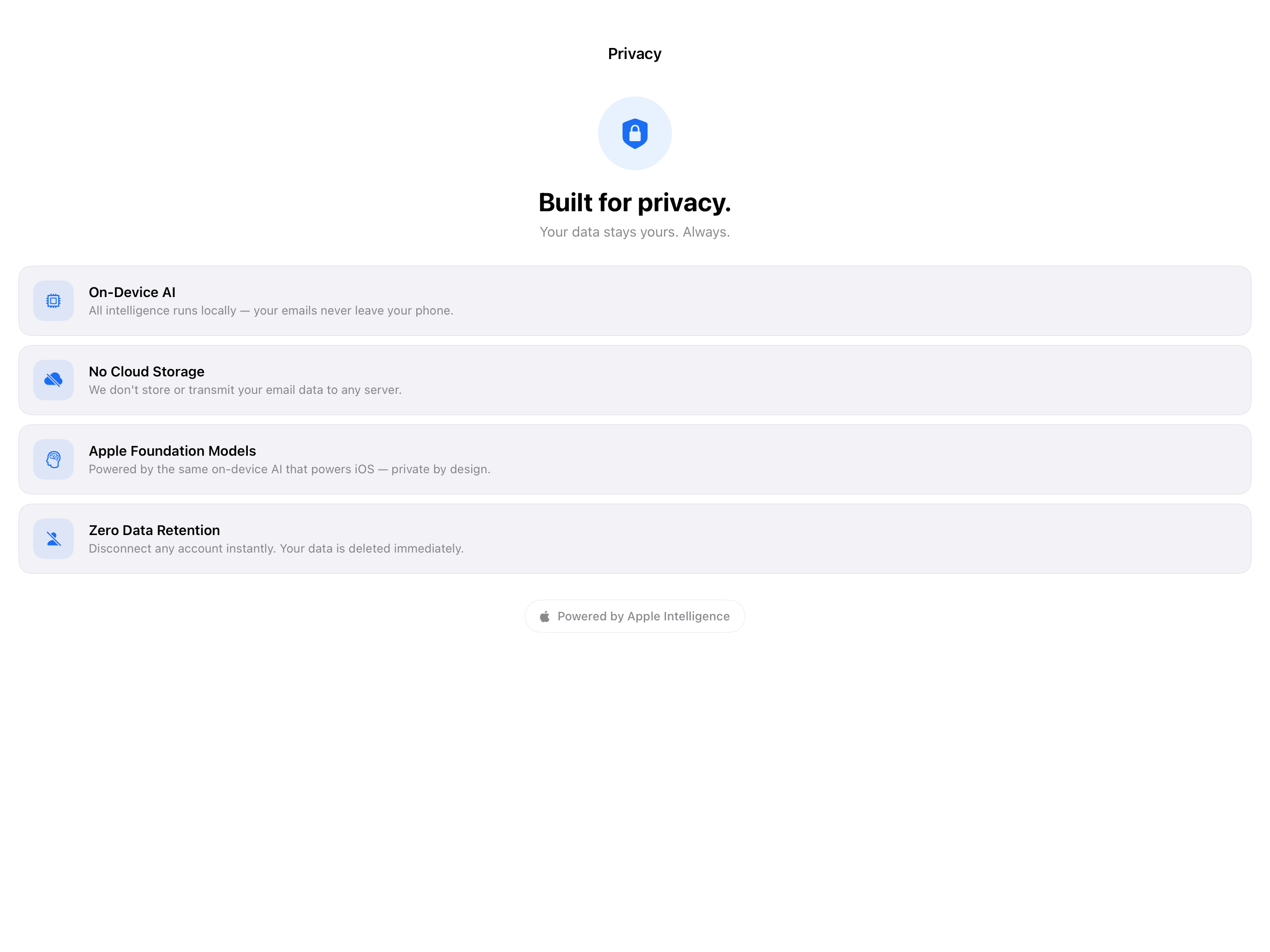 Sorto: AI email client gallery image