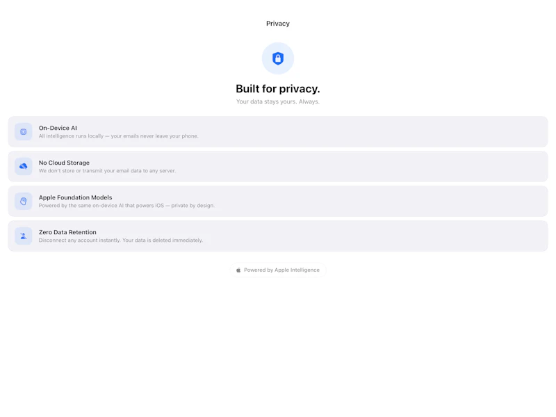 Sorto: AI email client screenshot 3