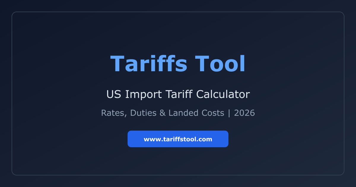 US Tariff Calculator 2026  gallery image
