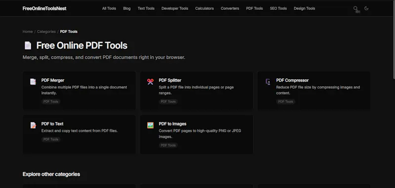 Free Online Tools Nest screenshot 4