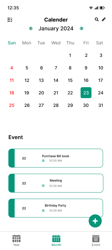 Holiday Calendar gallery image