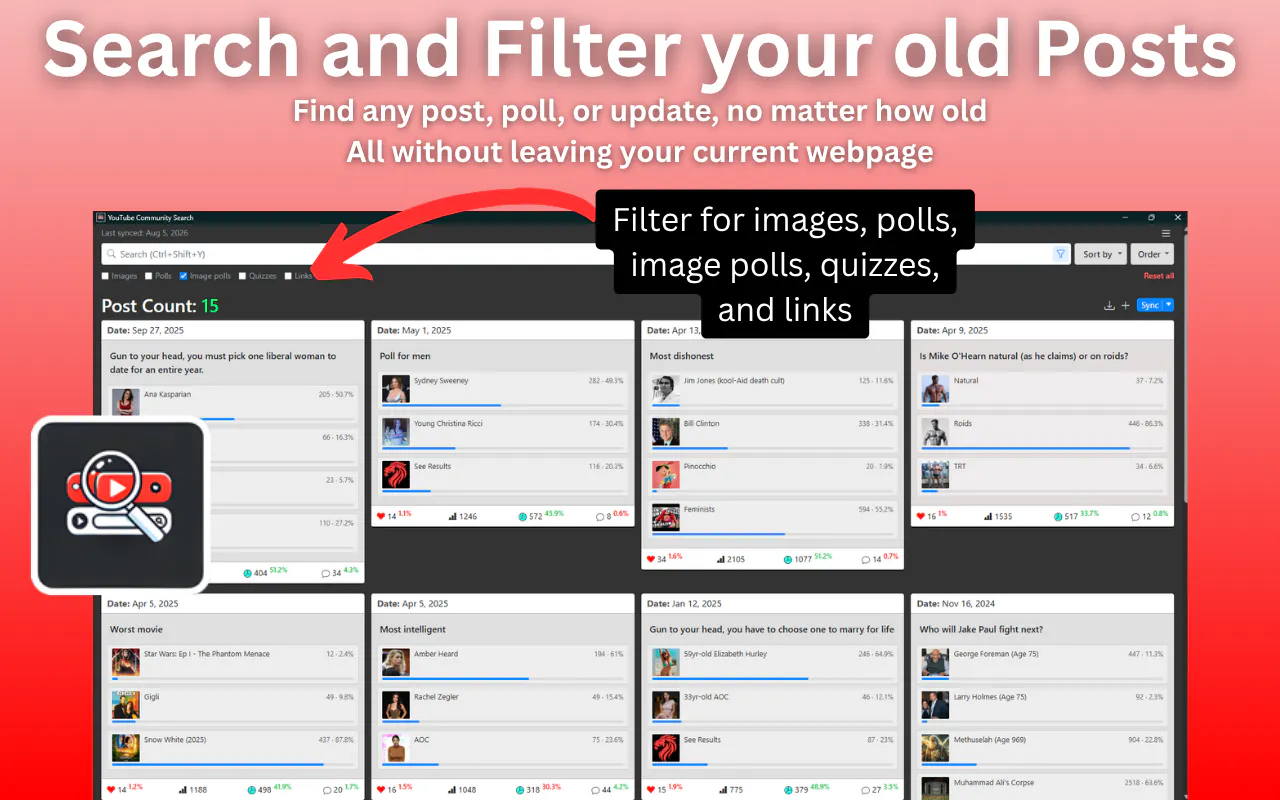 YouTube Community Search gallery image
