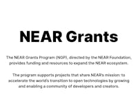 Open Web Grants - by NEAR Protocol media 3