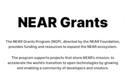 Open Web Grants - by NEAR Protocol media 3