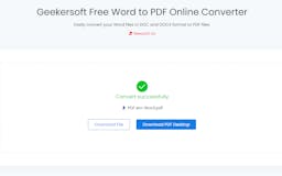 Geekersoft Free Word to PDF Online media 1