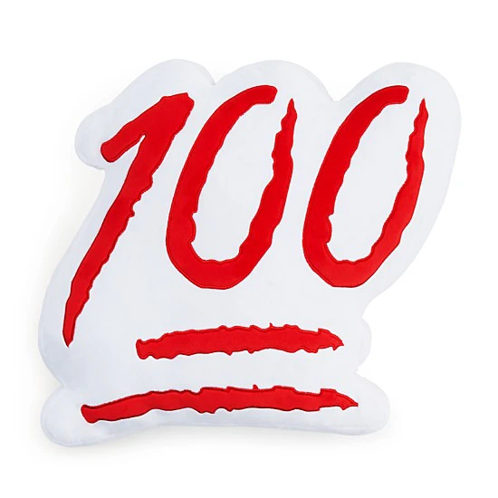 100 Emoji Pillow