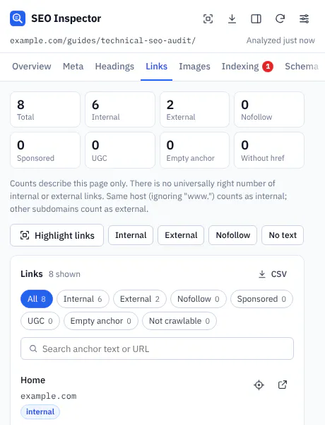 SEO Inspector gallery image