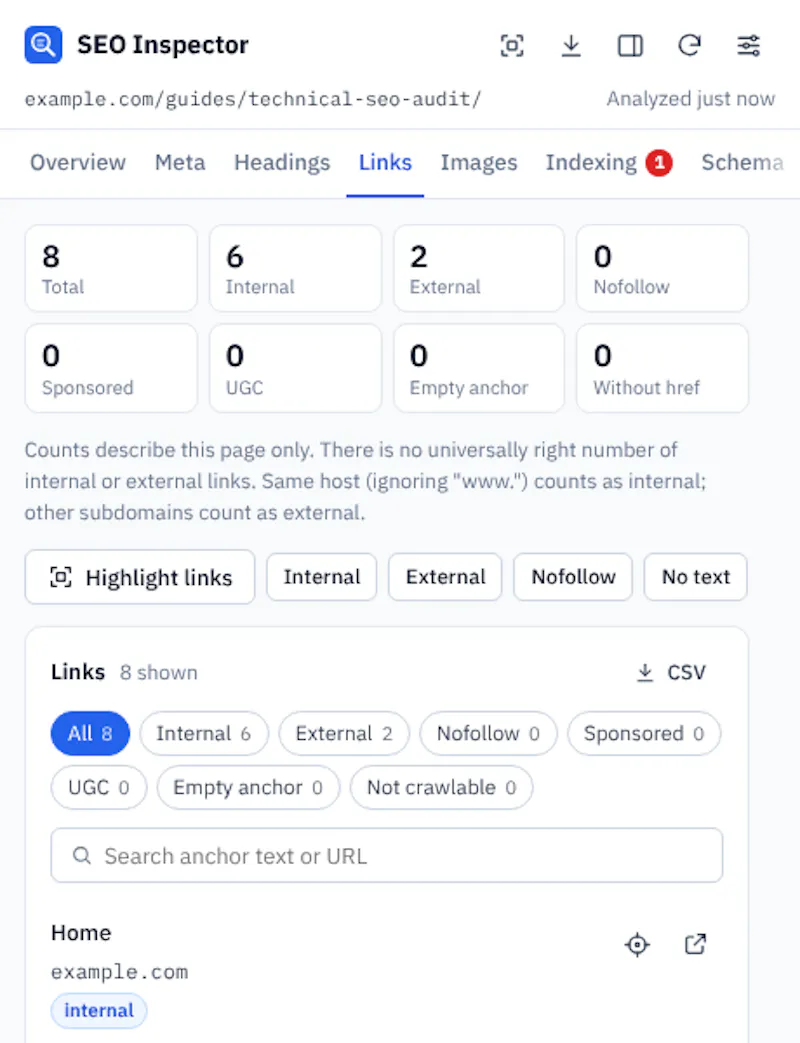 SEO Inspector screenshot 6