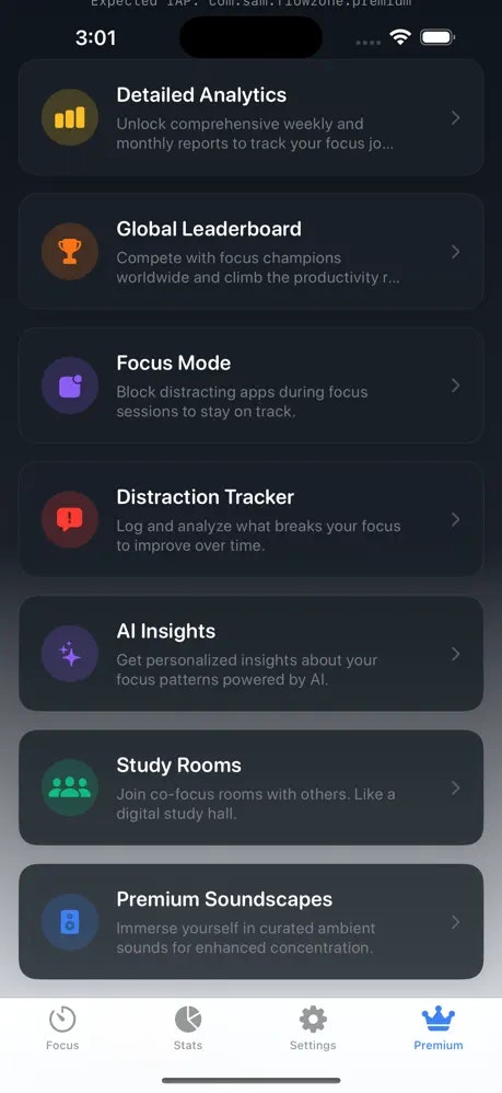Flowzone: FocusTimer - Screenshot 4 showing product features and functionality