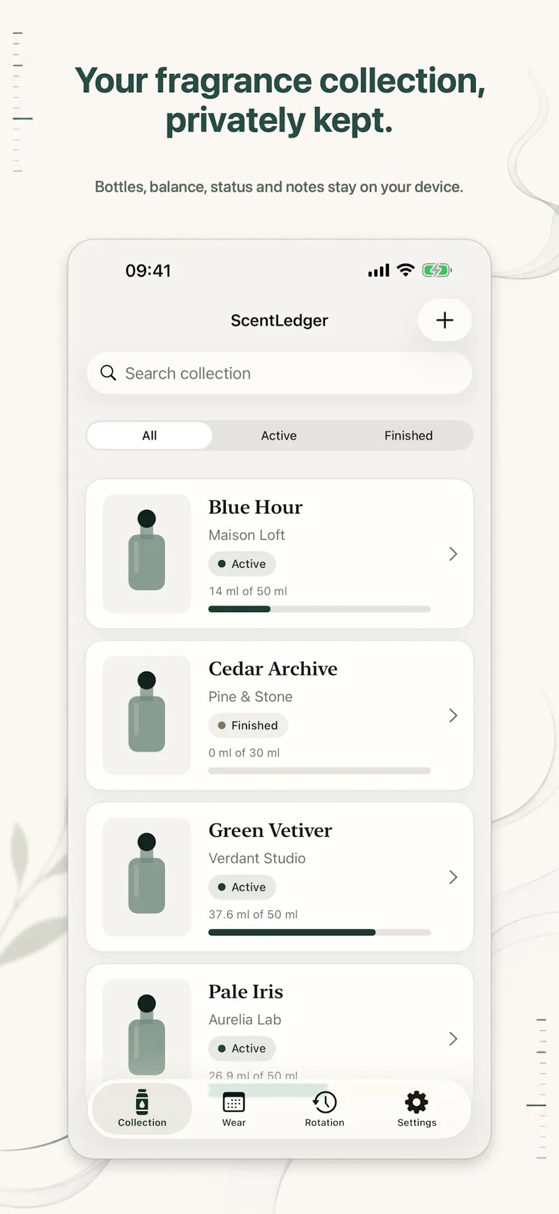 ScentLedger: Fragrance Log screenshot 1