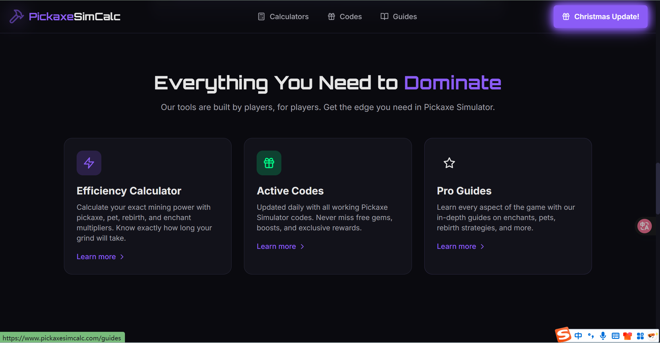 PickaxeSimCalc gallery image