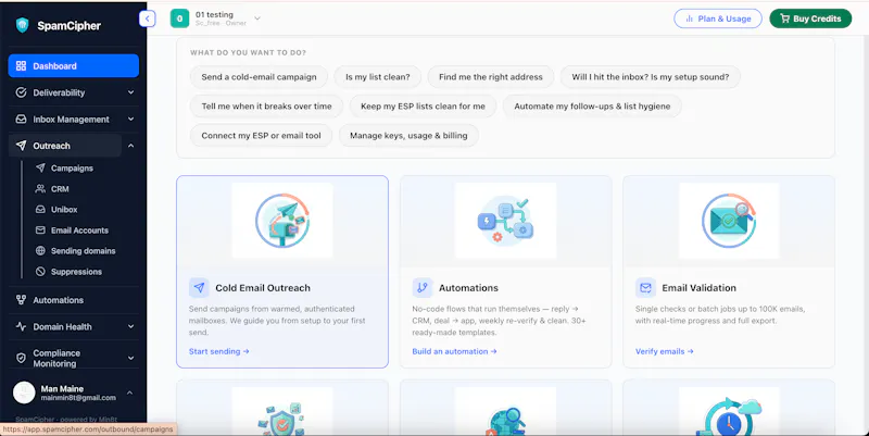 SpamCipher screenshot 2