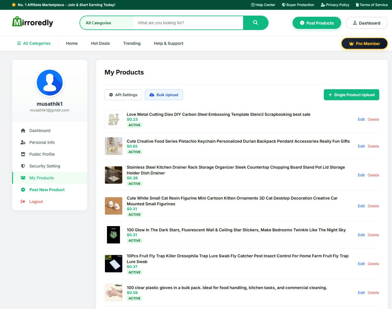 Mirroredly.com - Screenshot 4 showing product features and functionality