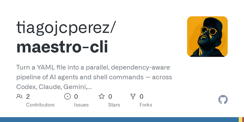 Maestro CLI screenshot 1