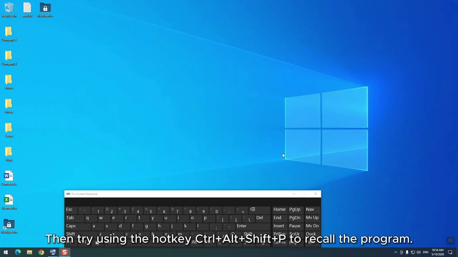 FileHiderPro screenshot 1 (video preview)