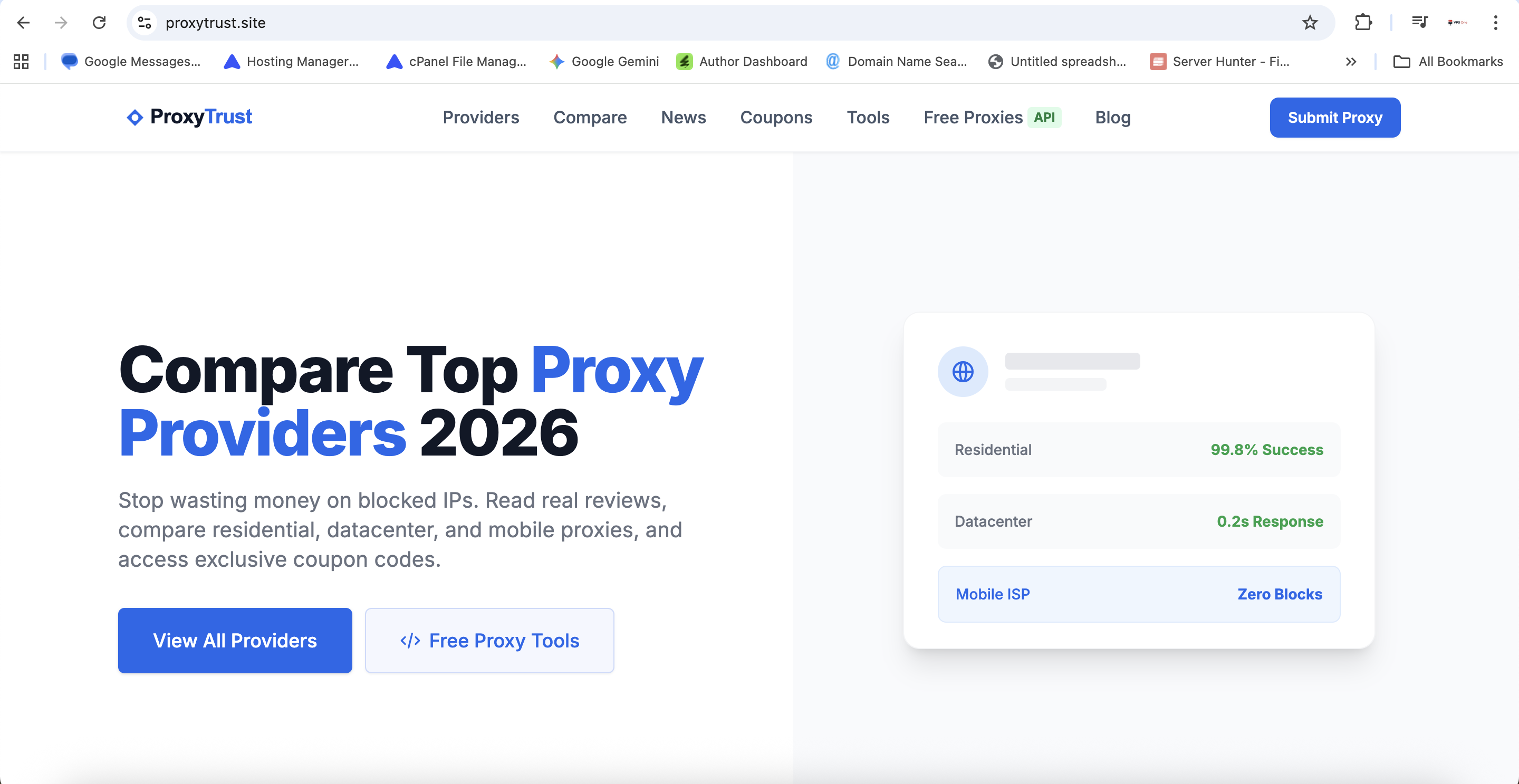 ProxyTrust - Main product screenshot demonstrating key features and user interface
