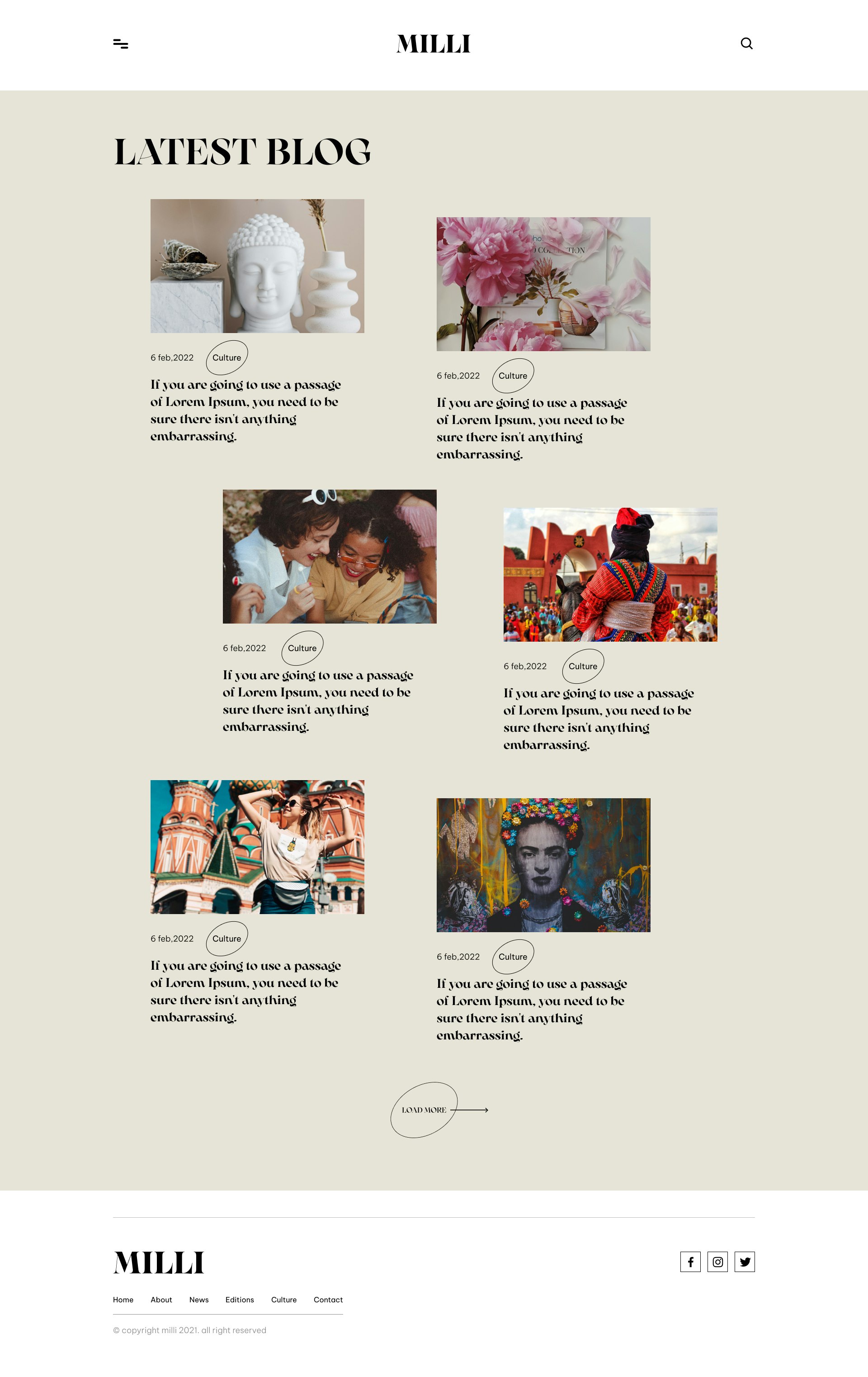 Online -Magazin -Website HTML -Vorlagen Medien 7