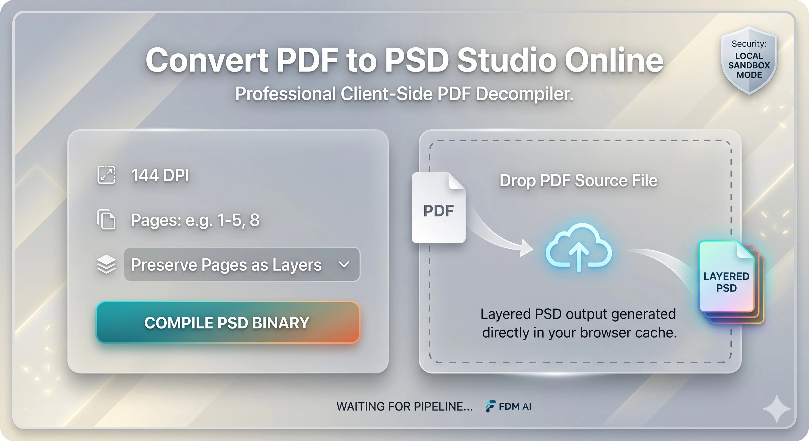 FDM AI PDF to PSD Converter 截图 2