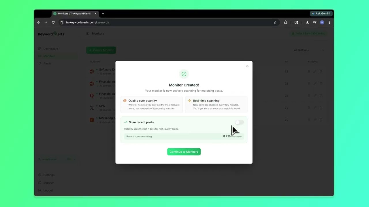 TryKeywordAlerts gallery image