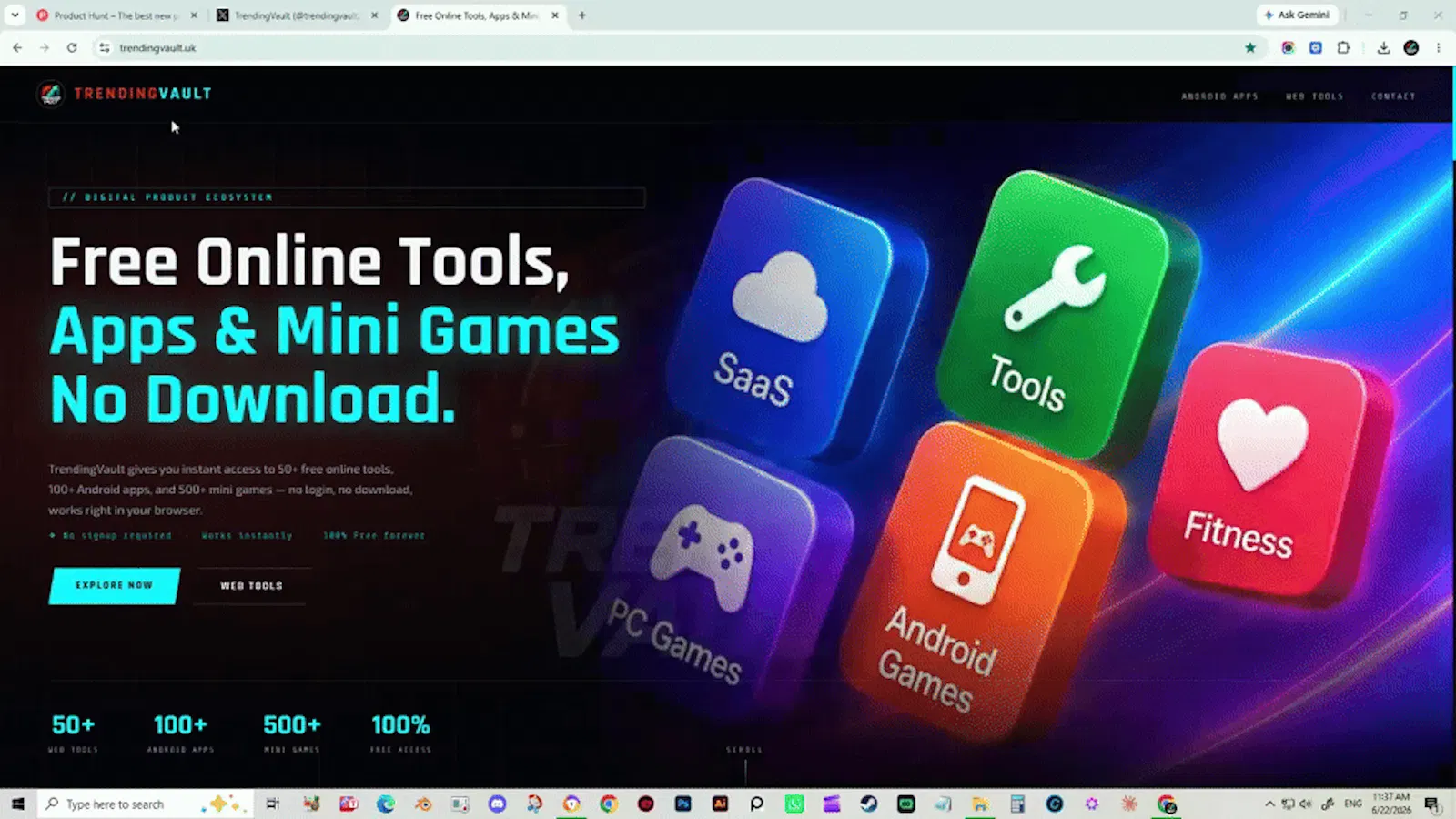 TrendingVault screenshot 1 (video preview)