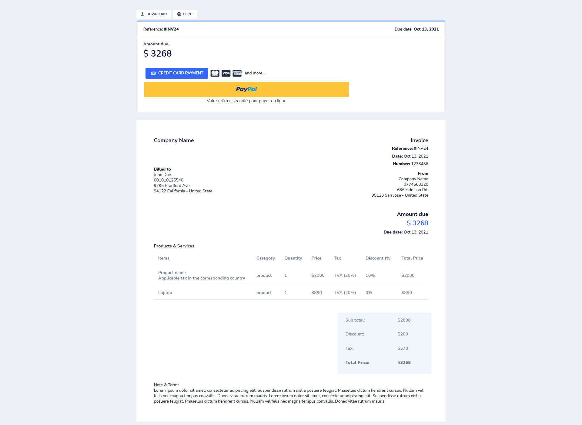 NGX.BILL Self hosted accounting/billing gallery image