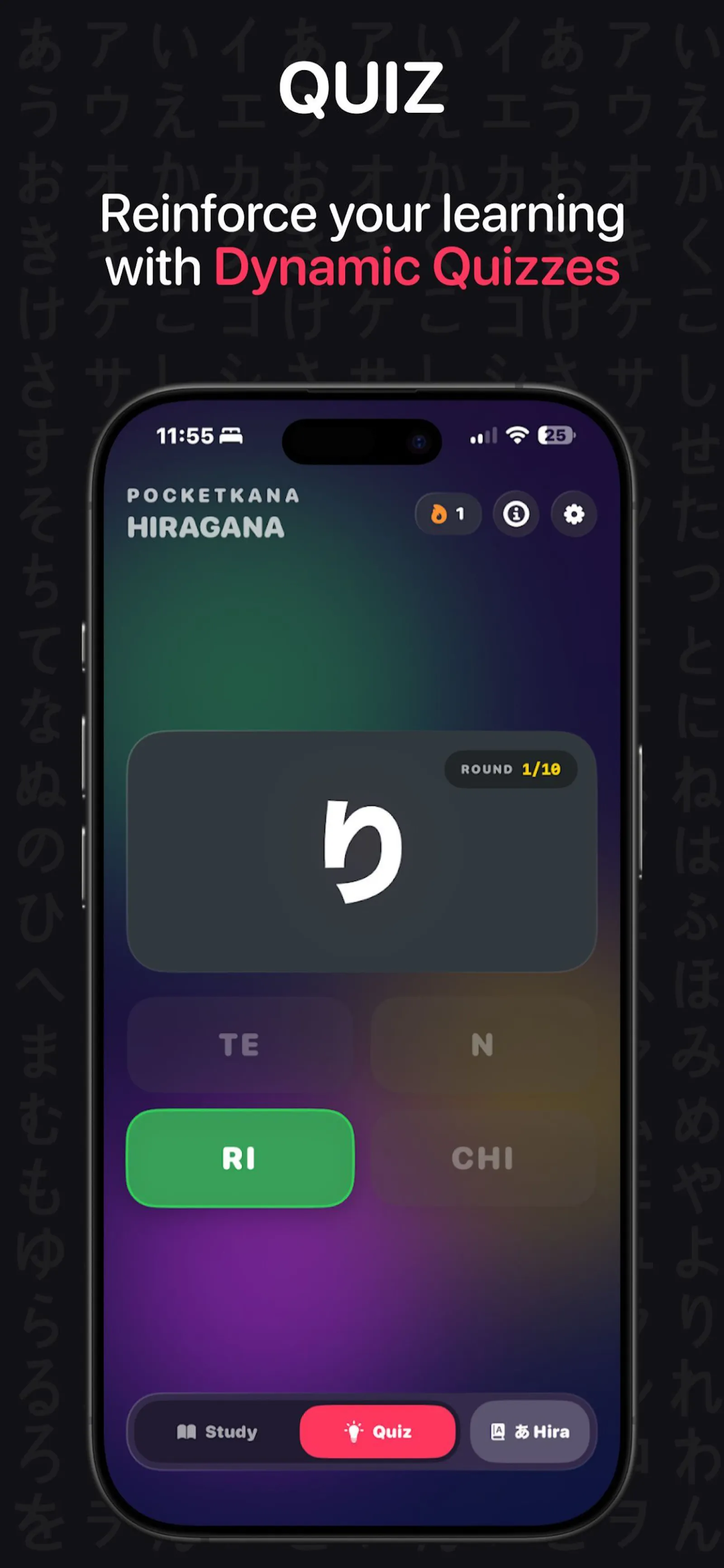 PocketKana: Learn Japanese screenshot 4