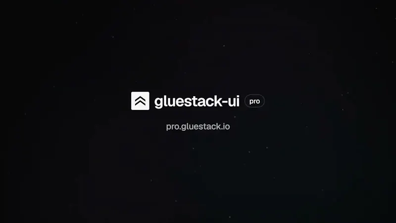gluestack-ui pro screenshot 1 (video preview)