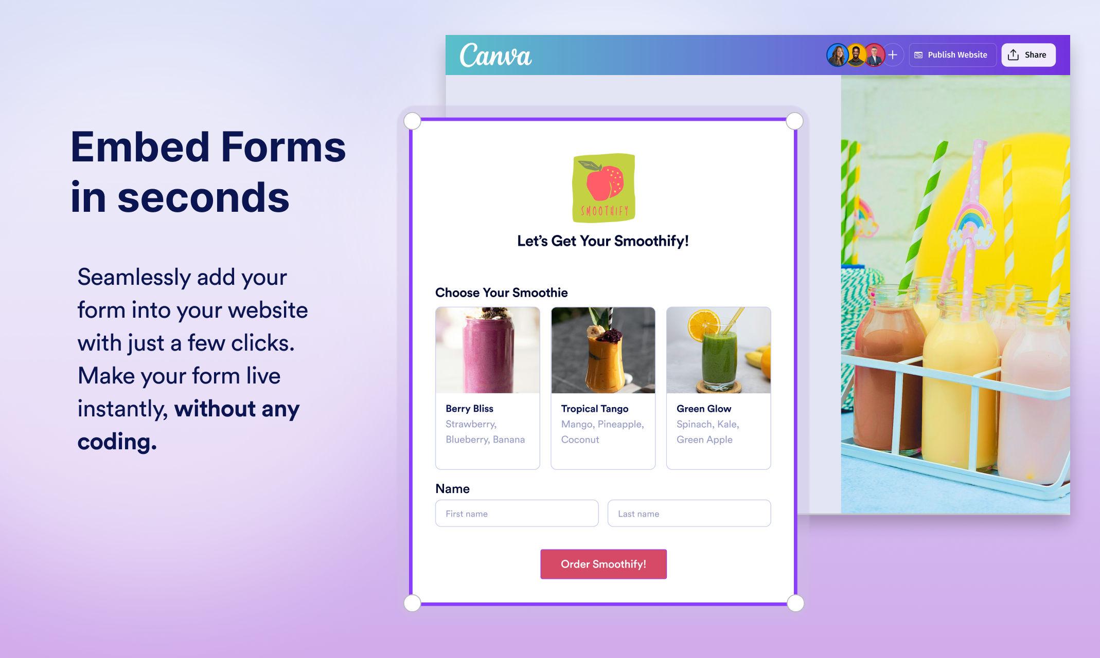 jotform สำหรับ canva - สร้างรูปแบบที่ทรงพลังสำหรับ Canva media 4