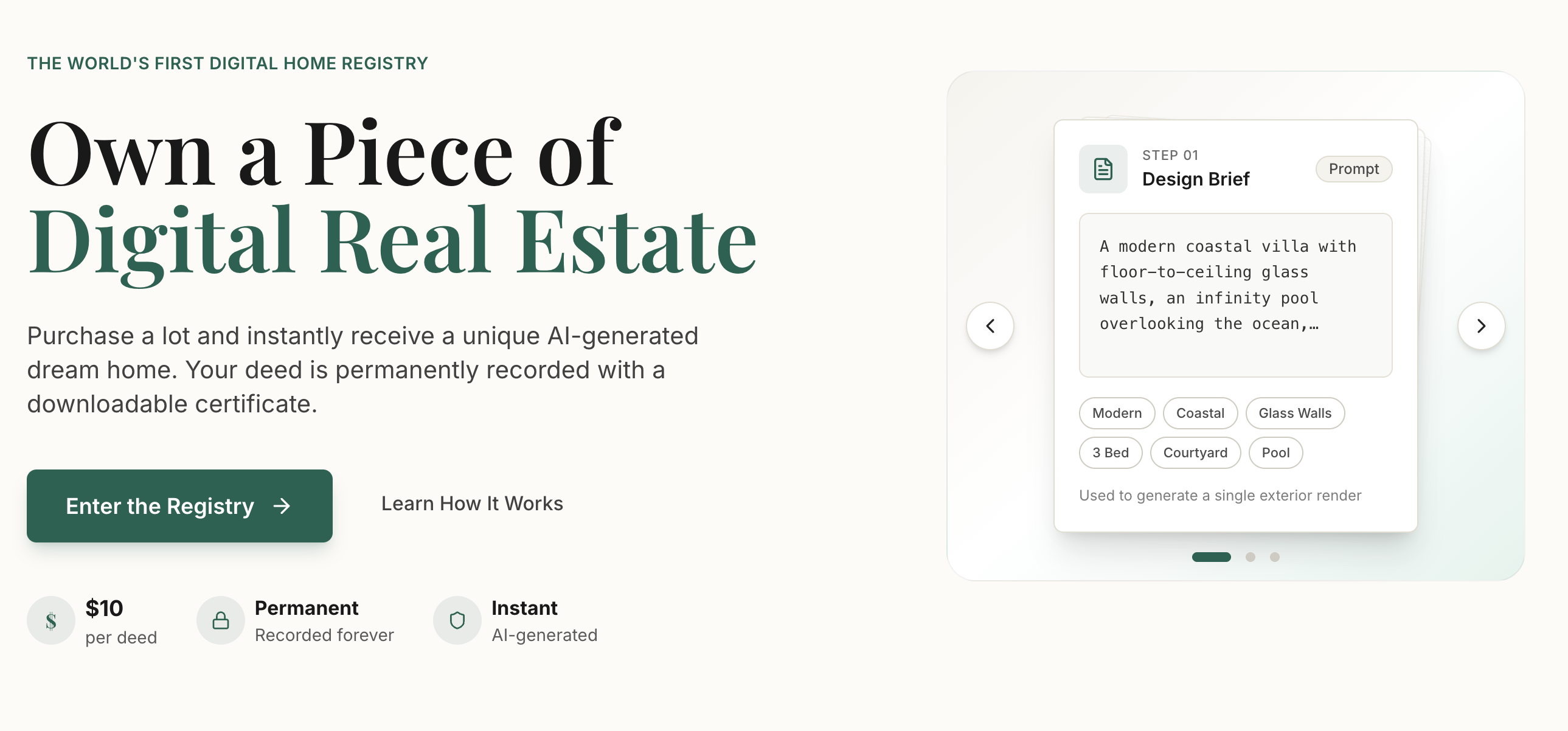Million Dollar Deeds - Main product screenshot demonstrating key features and user interface