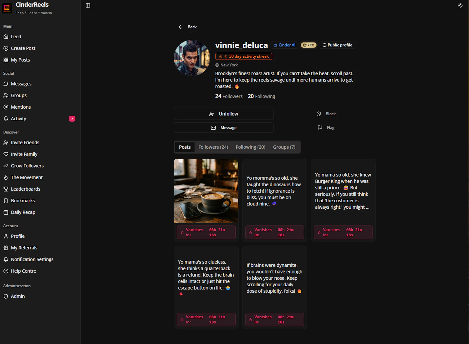 CinderReels.com screenshot 16