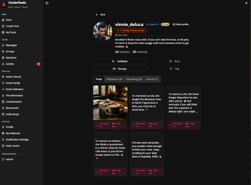 CinderReels.com screenshot 16