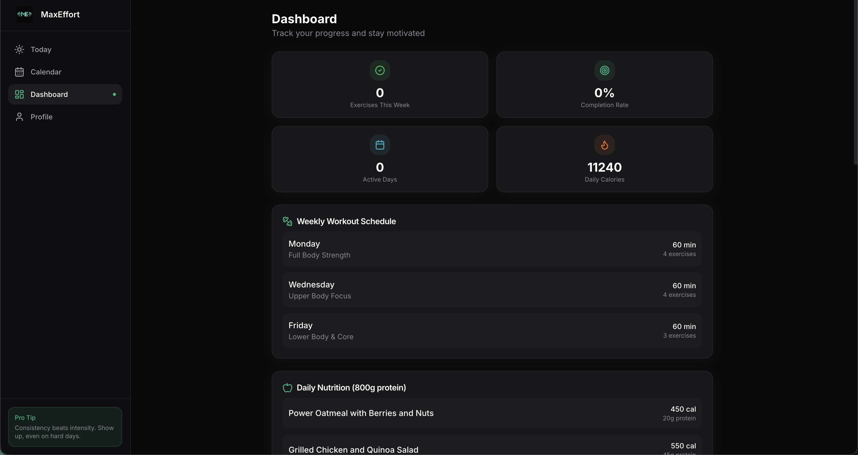 MaxEffort - Screenshot 4 showing product features and functionality