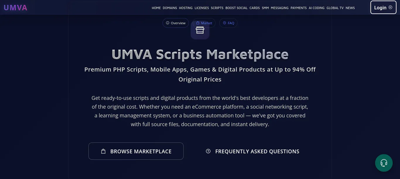 UMVA SCRIPTS MARKETPLACE