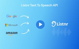 Text to Speech API by Listnr media 1