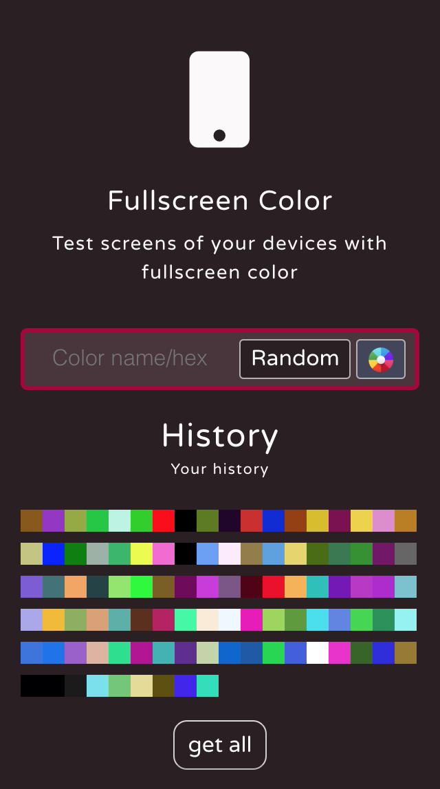 Full Screen Color Tester gallery image