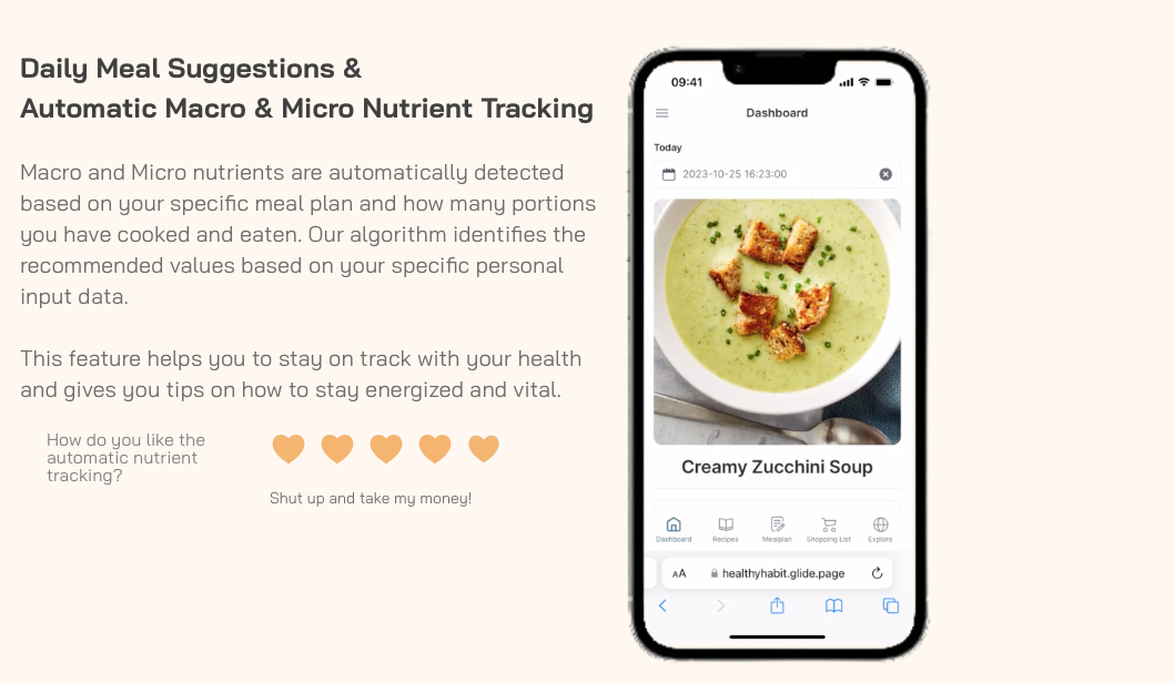Mídia 2 de HealthyHabit - Receitas saudáveis, nutrição personalizada e planos de refeições