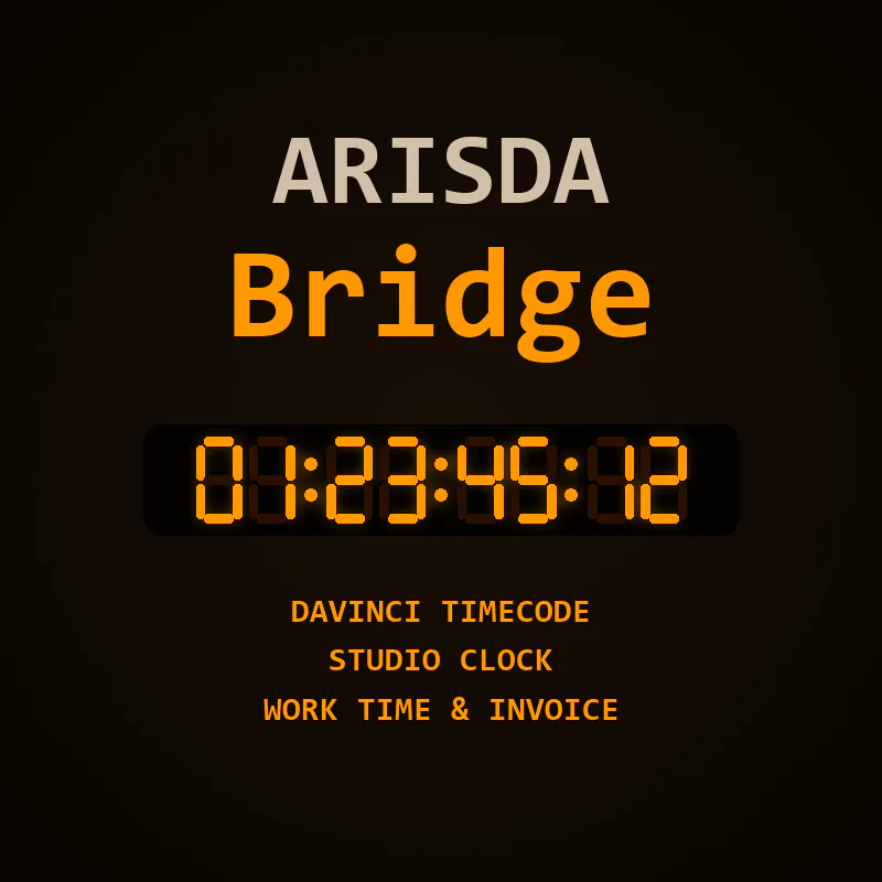 ARISDA Bridge — DaVinci Timecode