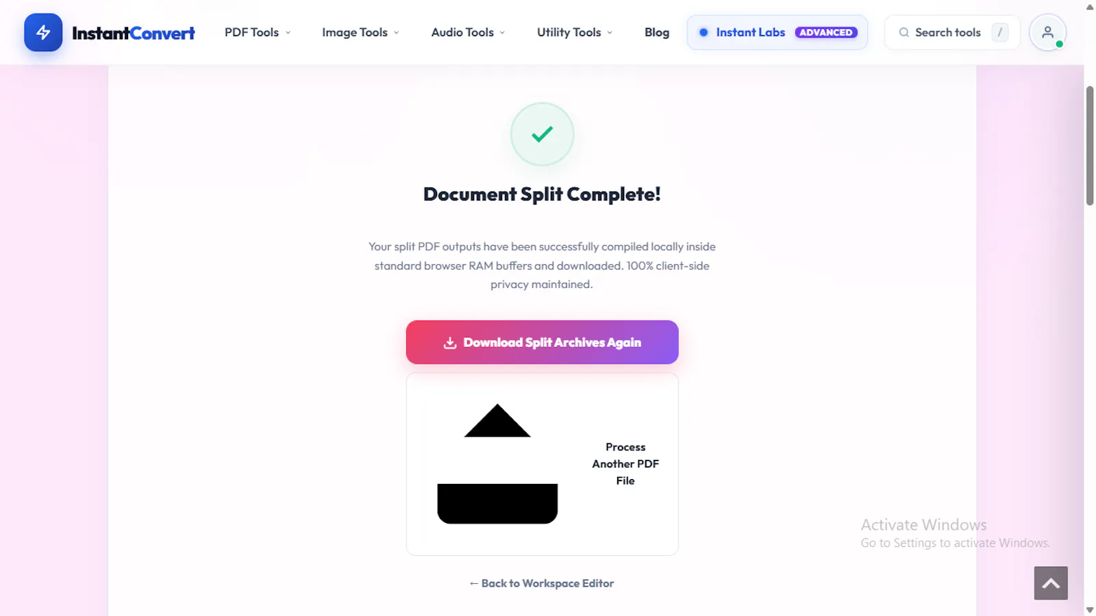 Split PDFs Pages screenshot 3
