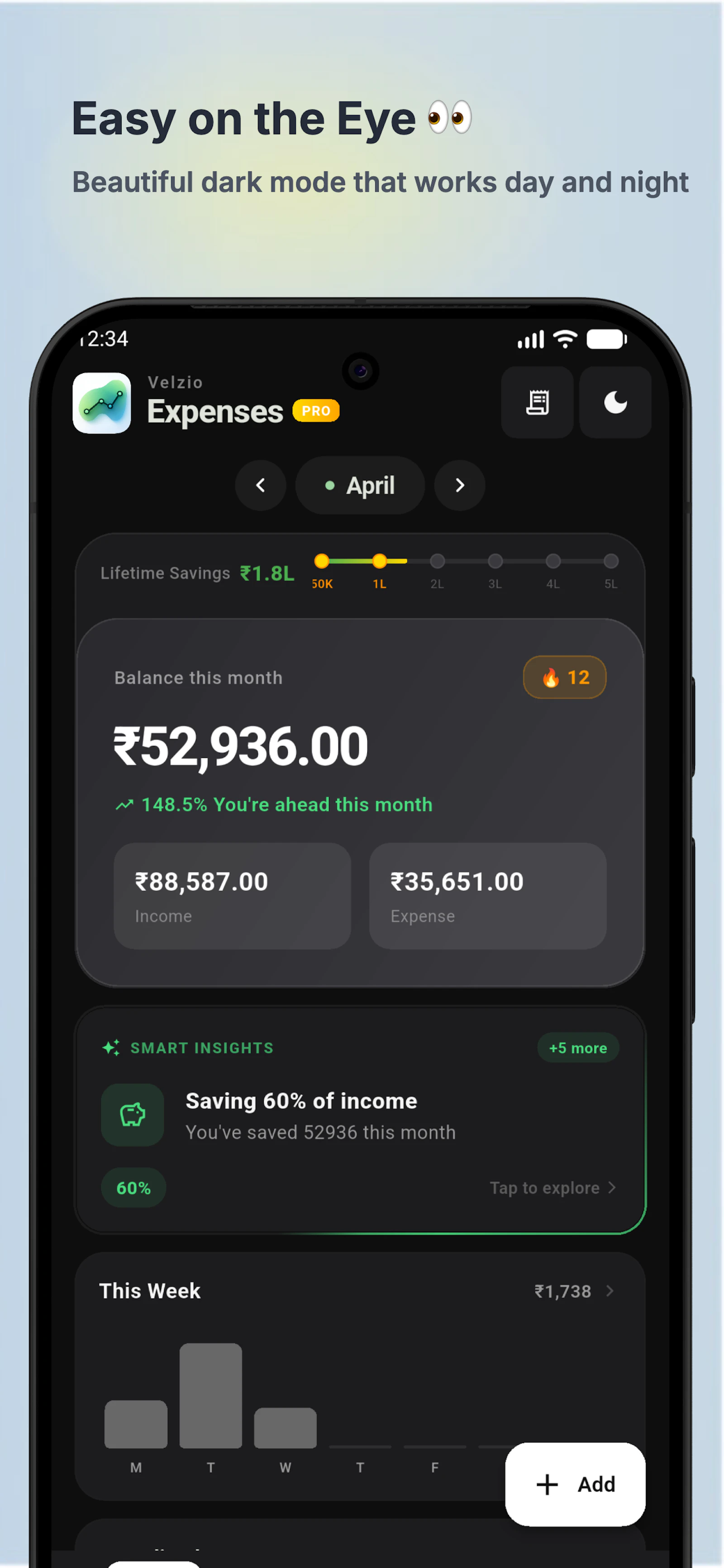 Velzio - AI Expense Tracker screenshot 1