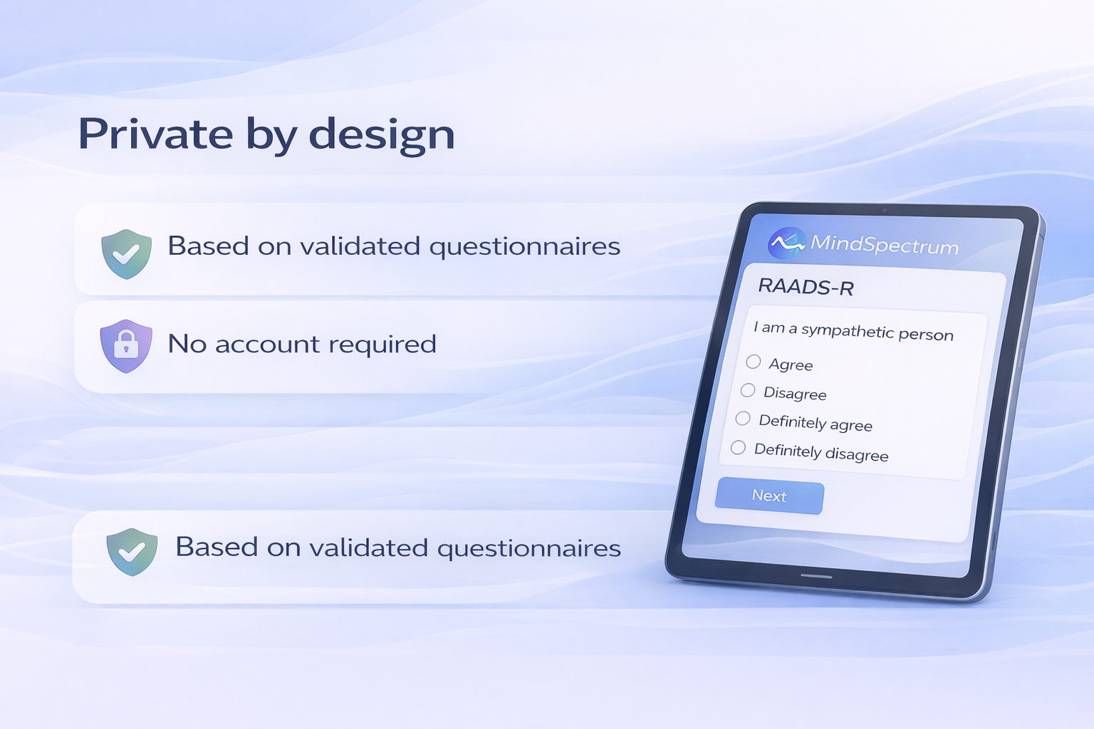 MindSpectrum - Screenshot 5 showing product features and functionality