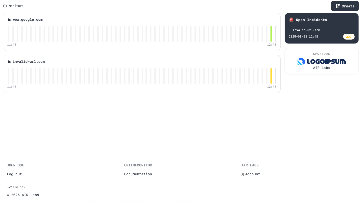 Mídia 2 de Monitor de tempo de uptime