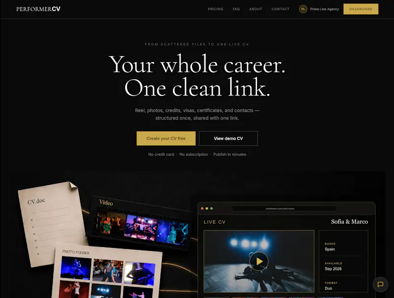 PerformerCV screenshot 3