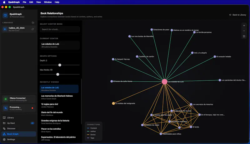 EpubGraph screenshot 1