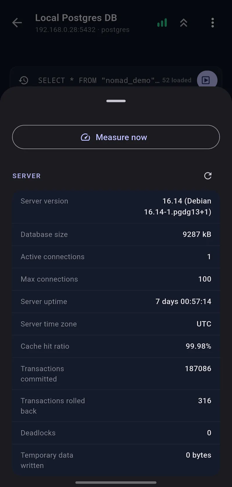 Nomad DB screenshot 4